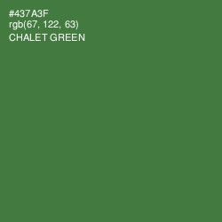 #437A3F - Chalet Green Color Image